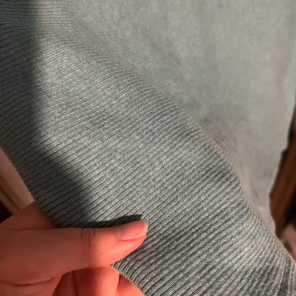 The Reset R Label Aqua Rib Sweater - Picture 3 of 4